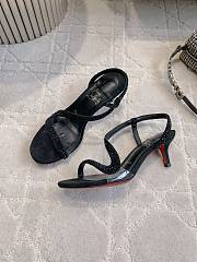 Fortok Christian Louboutin Rosalie Strass Black Heels 6cm - 5