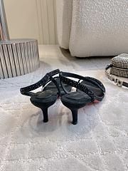 Fortok Christian Louboutin Rosalie Strass Black Heels 6cm - 2