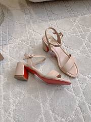 Fortok Christian Louboutin Miss Jane Ankle-Strap Sandals Beige 6.5cm - 6