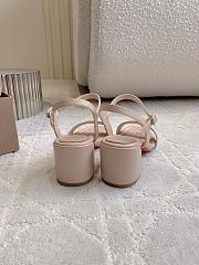 Fortok Christian Louboutin Miss Jane Ankle-Strap Sandals Beige 6.5cm - 3