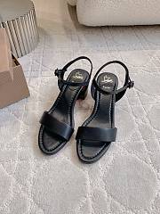Fortok Christian Louboutin Miss Jane Ankle-Strap Sandals Black 6.5cm - 1