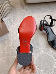 Fortok Christian Louboutin Miss Jane Ankle-Strap Sandals Black 6.5cm - 6