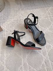 Fortok Christian Louboutin Miss Jane Ankle-Strap Sandals Black 6.5cm - 5