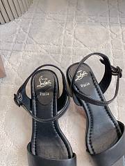 Fortok Christian Louboutin Miss Jane Ankle-Strap Sandals Black 6.5cm - 3