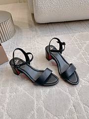 Fortok Christian Louboutin Miss Jane Ankle-Strap Sandals Black 6.5cm - 2