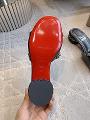 Fortok Christian Louboutin Pyrasand Studded Leather Mules Black - 6