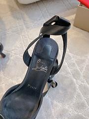 Fortok Christian Louboutin Cassia Lace Up Crepe satin Black 6cm - 6