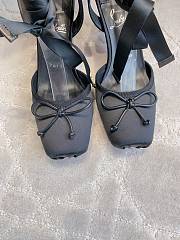 Fortok Christian Louboutin Cassia Lace Up Crepe satin Black 6cm - 3