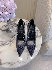 Fortok Christian Louboutin Lasera Strass Pump Black 10cm - 1