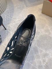 Fortok Christian Louboutin Lasera Strass Pump Black 10cm - 5