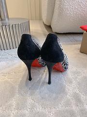 Fortok Christian Louboutin Lasera Strass Pump Black 10cm - 3