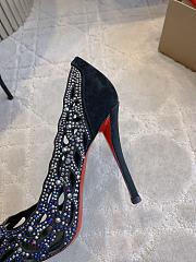 Fortok Christian Louboutin Lasera Strass Pump Black 10cm - 2