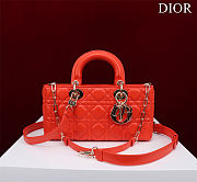 Fortok Dior Lady D-Joy Bag Orange 26*13.5*5cm - 1