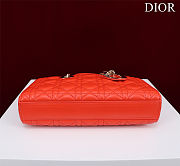 Fortok Dior Lady D-Joy Bag Orange 26*13.5*5cm - 6