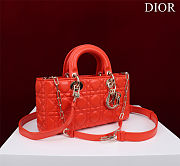 Fortok Dior Lady D-Joy Bag Orange 26*13.5*5cm - 5