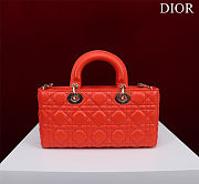 Fortok Dior Lady D-Joy Bag Orange 26*13.5*5cm - 4