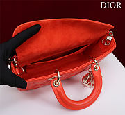 Fortok Dior Lady D-Joy Bag Orange 26*13.5*5cm - 3