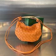 Fortok Bottega Veneta Sardine Leather Crossbody Bag Orange 20x12x2.5cm - 1