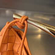 Fortok Bottega Veneta Sardine Leather Crossbody Bag Orange 20x12x2.5cm - 4