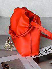 Fortok Loewe Flamenco Leather Clutch Orange 30-19-24cm - 6