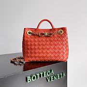 Fortok Bottega Veneta Andiamo Intrecciato leather Orange 25*22*10.5cm - 1