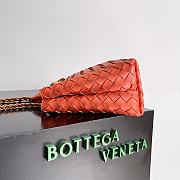 Fortok Bottega Veneta Andiamo Intrecciato leather Orange 25*22*10.5cm - 2
