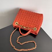 Fortok Bottega Veneta Andiamo Intrecciato leather Orange 25*22*10.5cm - 3