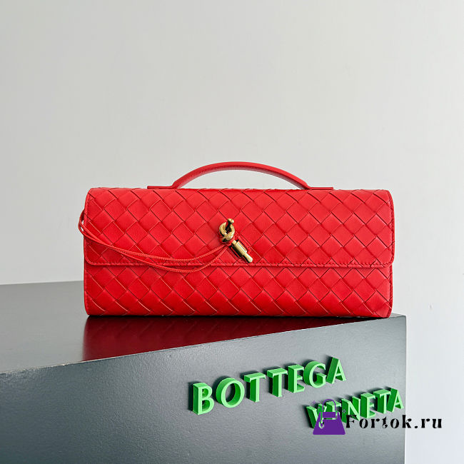 Fortok Bottega Veneta Andiamo Hot Red 31*13*3cm - 1