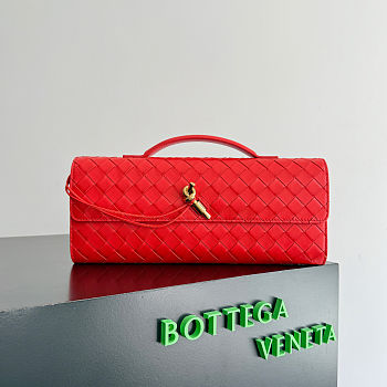 Fortok Bottega Veneta Andiamo Hot Red 31*13*3cm
