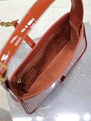 Fortok Saint Laurent Le 5 à 7 patent leather Brown-Orange 25X14X6cm - 6