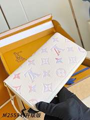 Fortok Louis Vuitton Zippy Wallet Monogram Empreinte leather Dream 10.5 x 2.5 x 19.5cm - 3