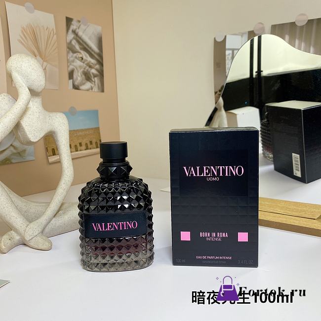 Fortok Valentino Uomo Born in Roma Intense Eau de Parfum Men 100ml - 1