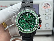 Fortok Rolex Cosmograph Daytona Carbon Fiber Custom Edition Watch Green 40 x 12.4 mm - 1