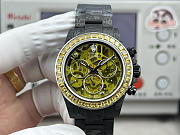 Fortok Rolex Cosmograph Daytona Carbon Fiber Custom Edition Watch Yellow 40 x 12.4 mm - 1