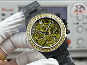 Fortok Rolex Cosmograph Daytona Carbon Fiber Custom Edition Watch Yellow 40 x 12.4 mm - 5