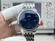 Fortok OMEGA De Ville Prestige Steel On Steel Watch Dark Blue 41mm  - 1