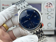 Fortok OMEGA De Ville Prestige Steel On Steel Watch Dark Blue 41mm  - 4