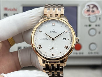 Fortok OMEGA De Ville Prestige Rose Gold On Rose Gold Watch 41mm 