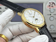 Fortok Rolex Cellini Moonphase Arabic Numeral Dial Watch Black/Gold 40mm - 4