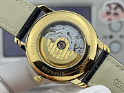 Fortok Rolex Cellini Moonphase Arabic Numeral Dial Watch Black/Gold 40mm - 5