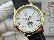 Fortok Rolex Cellini Moonphase Arabic Numeral Dial Watch Black/Gold 40mm - 3