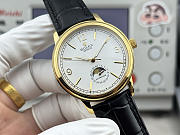 Fortok Rolex Cellini Moonphase Arabic Numeral Dial Watch Black/Gold 40mm - 2