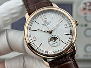 Fortok Rolex Cellini Moonphase Arabic Numeral Dial Watch Brown/Rose Gold 40mm - 6