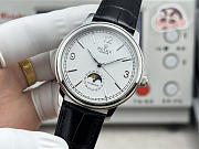 Fortok Rolex Cellini Moonphase Arabic Numeral Dial Watch Black/Silver 40mm - 5