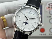 Fortok Rolex Cellini Moonphase Diamond Marker Dial Watch Black/Gold40mm - 4