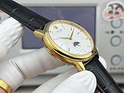 Fortok Rolex Cellini Moonphase Diamond Marker Dial Watch Black/Gold 40mm - 5