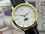 Fortok Rolex Cellini Moonphase Diamond Marker Dial Watch Black/Gold 40mm - 4