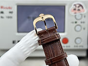 Fortok Rolex Cellini Moonphase Diamond Marker Dial Watch Brown/Rose Gold 40mm - 2