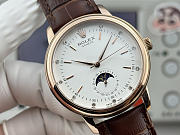 Fortok Rolex Cellini Moonphase Diamond Marker Dial Watch Brown/Rose Gold 40mm - 3