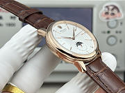 Fortok Rolex Cellini Moonphase Diamond Marker Dial Watch Brown/Rose Gold 40mm - 5